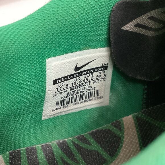 Nike Lunar TR1 LE Oregon Men\'s Sz 11.5 Emerald Green/Black Low Top 654283-037 main image 6